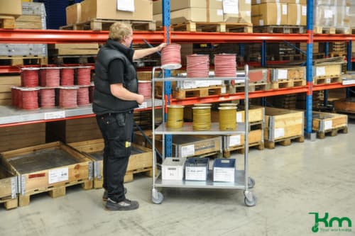 Kongamek Etagenwagen, Traglast 250 kg, 3 Etagen
