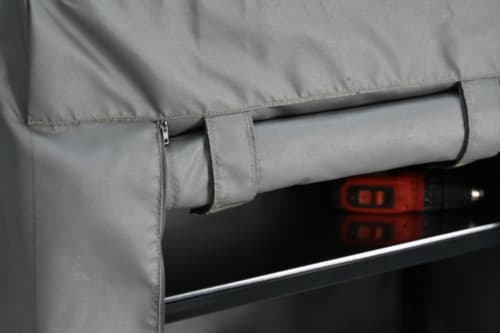 VLITEX Akkuladeschrank Akku-Safe M mit Brandschutzhaube, grau/grau