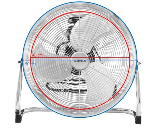 Bodenventilator, Edelstahloptik