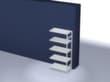 hofe System-Steckregal Anbaufeld, Höhe x Breite x Tiefe 2000 x 1010 x 535 mm, 5 Böden