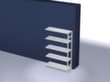 hofe System-Steckregal in Standard Bauart, Höhe x Breite x Tiefe 2000 x 1310 x 435 mm, 5 Böden