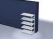 hofe System-Steckregal in mittelschwerer Bauart, Höhe x Breite x Tiefe 2000 x 1310 x 635 mm, 5 Böden