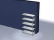hofe Traversenregal in Standard Bauart, Höhe x Breite x Tiefe 2000 x 1310 x 535 mm, 5 Böden