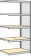 regalwerk Spanplatten-Steckregal mit Böden, Höhe x Breite x Tiefe 2000 x 1005 x 526 mm, 5 Böden