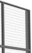 TROAX Wand-Aufsatzelement Standard für Trennwandsystem, Breite 700 mm