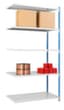 Manorga Steckregal zur beidseitigen Nutzung, Höhe x Breite x Tiefe 2000 x 1230 x 400 mm, 5 Böden
