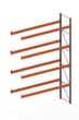 META Palettenregal MULTIPAL für 20 Paletten, 3685 mm breit, 5 Lagerebenen