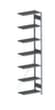 META System-Steckregal CLIP Anbaufeld, Höhe x Breite x Tiefe 3000 x 756 x 436 mm, 7 Böden