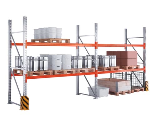 META Palettenregal MULTIPAL für 8 Paletten, 2800 mm breit, 4 Lagerebenen