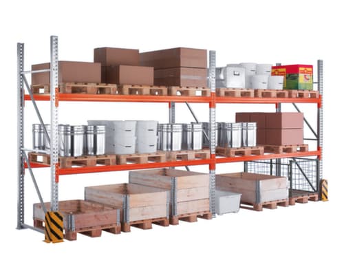 META Palettenregal MULTIPAL für 10 Paletten, 2900 mm breit, 5 Lagerebenen