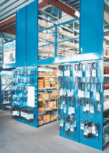 META System-Steckregal CLIP Anbaufeld, Höhe x Breite x Tiefe 2000 x 1306 x 836 mm, 5 Böden