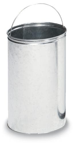 Tretabfallbehälter mit Klappdeckel aus Edelstahl, 22 l, schwarz