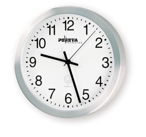 PEWETA Funk-Wanduhr mit arabischen Ziffern inkl. Batterien, mit arabischen Zahlen, Ø 400 mm