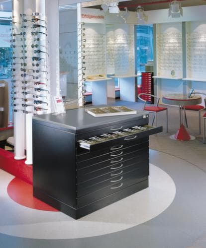 C+P Flachablageschrank, Höhe x Breite x Tiefe 420 x 1350 x 960 mm