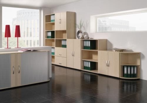 Gera Flügeltürenschrank Milano mit Glastüren, 6 Ordnerhöhen