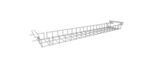 Quadrifoglio Breiter Kabelkorb T45 für Schreibtisch, Breite 1400 mm