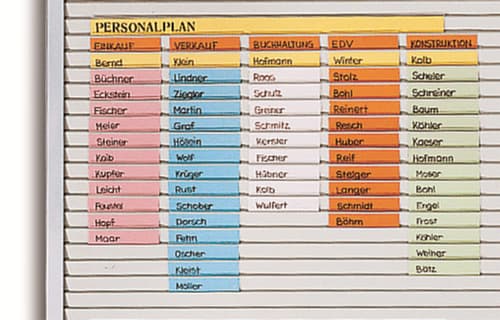 EICHNER Planungstafel mit Schienen, Höhe x Breite 940 x 2000 mm