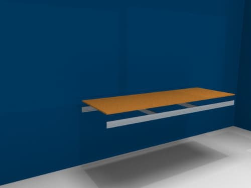 hofe Holzboden für Weitspannregal, Breite x Tiefe 2250 x 800 mm