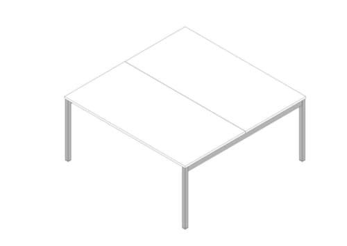 Quadrifoglio Höhenverstellbarer Benchtisch Practika mit 2 Tischplatten