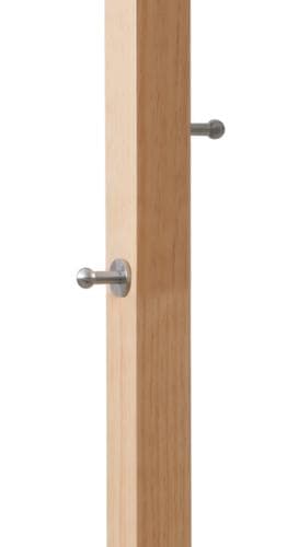 Paperflow Garderobenständer easyCloth aus Holz, mit 6/2 Haken, natur/orange