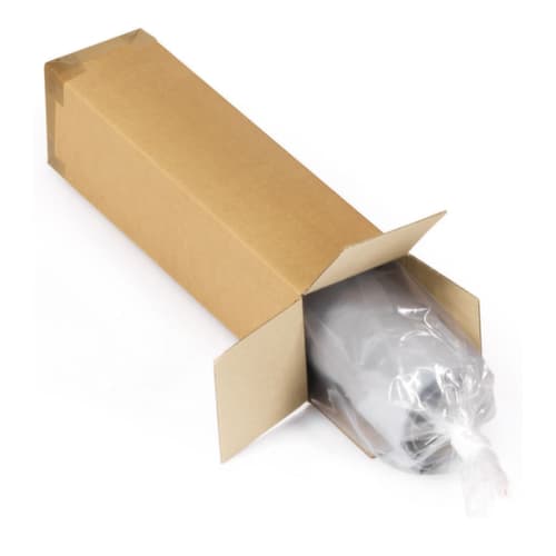 Langer Faltkarton mit Öffnung an Stirnseite, 1-wellig, 700 x 150 x 150 mm