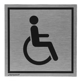 Eckiges Türschild Tello, "WC Behinderte"
