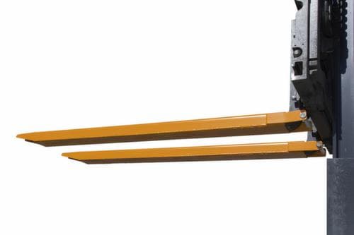 Bauer Gabelverlängerung mit geschlossener Unterseite, RAL7021 Schwarzgrau, für Zinkenquerschnitt Höhe x Breite 45 x 125 mm