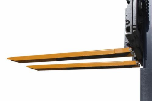 Bauer Gabelverlängerung mit offener Unterseite, RAL7021 Schwarzgrau, für Zinkenquerschnitt Höhe x Breite 45 x 125 mm