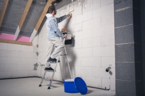Krause Stufenstehleiter  Monto® Secury® mit Antirutschauflagen, 4 rutschhemmend profilierte Stufen