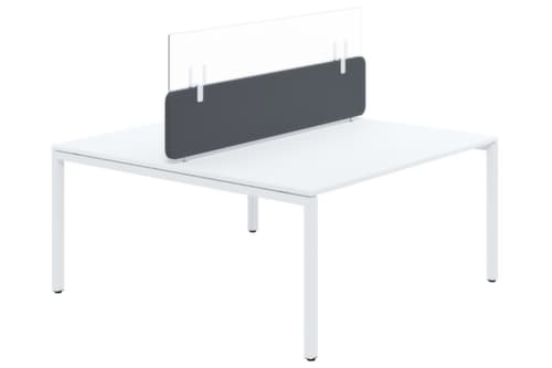 Paperflow Hygieneschutzwand für Tischtrennwand, Höhe x Breite 270 x 1570 mm