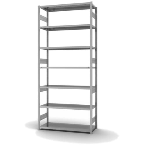 hofe Traversenregal in schwerer Bauart, Höhe x Breite x Tiefe 3000 x 1360 x 535 mm, 7 Böden