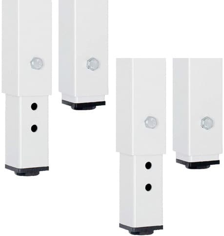 RAU Höhenverstellbare Werkbank Serie 8000 mit Schraubstock, 4 Schubladen, 1 Schrank, 1 Schraubstock, RAL7035 Lichtgrau/RAL5010 Enzianblau