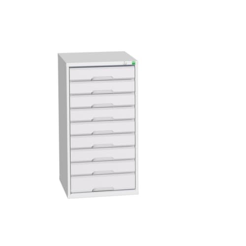 bott Schubladenschrank verso, 9 Schublade(n), RAL7035 Lichtgrau/RAL7035 Lichtgrau
