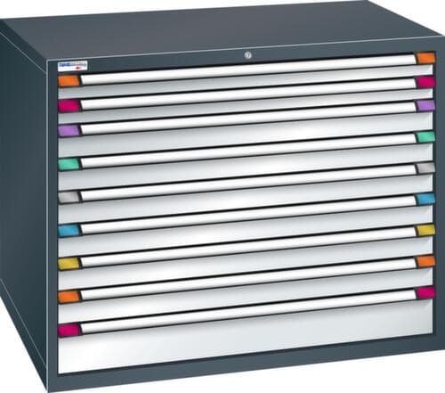 Thurmetall Schubladenschrank mit Breite 1205 mm, 9 Schublade(n)