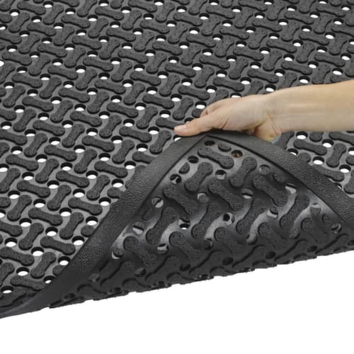 Beidseitig nutzbare Arbeitsplatzmatte Veendam, Länge x Breite 1830 x 1220 mm