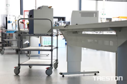 Treston Tischwagen 1000x530 mm, Traglast 150 kg, 2 Etagen
