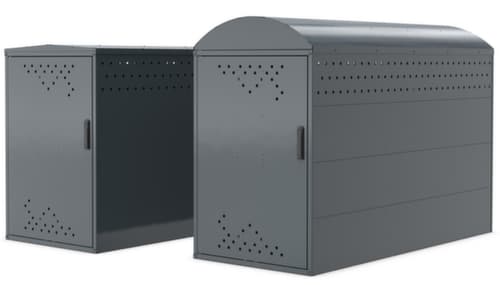 Fahrradgarage BikeBox 1 G, Anbaufeld, Breite x Tiefe 850 x 2050 mm