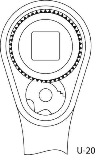 GEDORE 19 BMC 20 Steckschlüssel-Satz 1/4"+1/2"