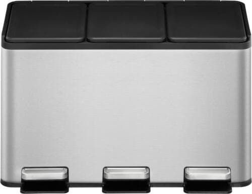 Tretabfallsammler EKO mit fingerabdruckfester Beschichtung, 3 x 10 l