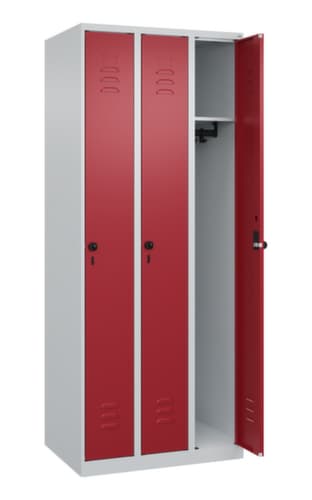 C+P Spind Classic Plus mit 3 Abteilen, Abteilbreite 250 mm