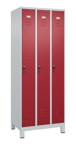 C+P Spind Classic Plus mit 3 Abteilen, Abteilbreite 250 mm