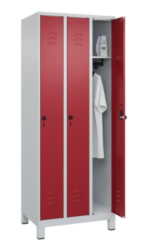 C+P Spind Classic Plus mit 3 Abteilen, Abteilbreite 250 mm