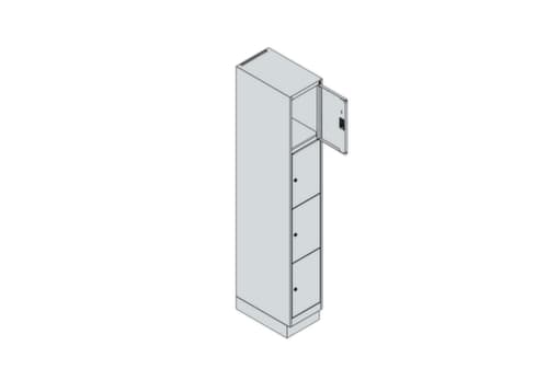 C+P Schließfachschrank Classic Plus, 4 Fächer