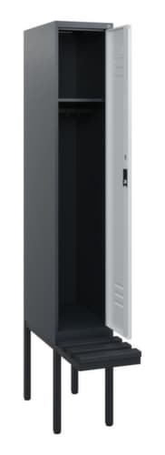 C+P Spind Classic Plus mit Sitzbank, Abteilbreite 300 mm