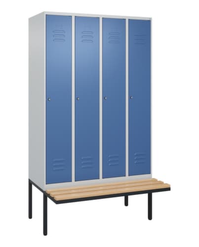 C+P Spind Classic Plus mit Sitzbank, Abteilbreite 300 mm