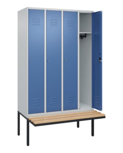 C+P Spind Classic Plus mit Sitzbank, Abteilbreite 300 mm