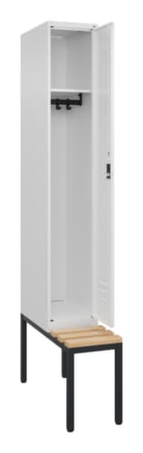 C+P Spind Classic Plus mit Sitzbank, Abteilbreite 300 mm