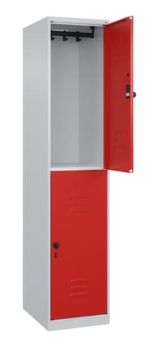 C+P Doppelstöckiger Spind Classic Plus, Abteilbreite 400 mm