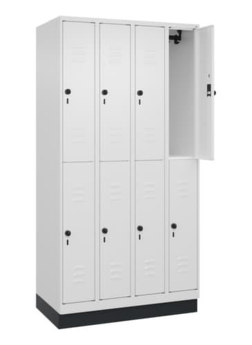 C+P Doppelstöckiger Spind Classic Plus, Abteilbreite 250 mm