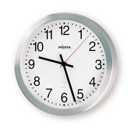 PEWETA Funk-Wanduhr mit arabischen Ziffern inkl. Batterien, mit arabischen Zahlen, Ø 400 mm
